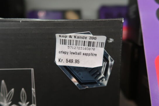 1 pk. Frederik Bagger Crispy lowball sapphire glas 2 stk. 38 cl