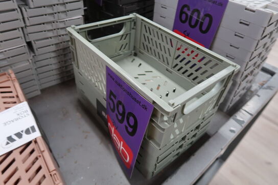 2 pk. Stabelbar foldekasse grøn 25 cm