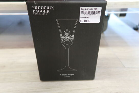 1 pk. Frederik Bagger Crispy snapseglas 2 stk. 5 cl
