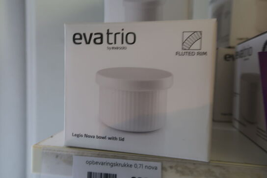 4 pk. Eva Trio Legio Nova skål med låg hvid 8,4 cm