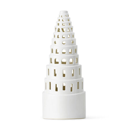 Kähler Urbania lyshus Babel hvid 22,5 cm