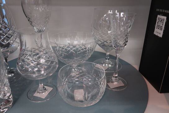8 stk. ass. Frederik Bagger glas