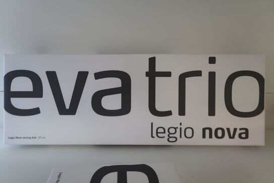 2 stk. Eva Trio Legio Nova serveringsfad aflangt hvid 37 cm