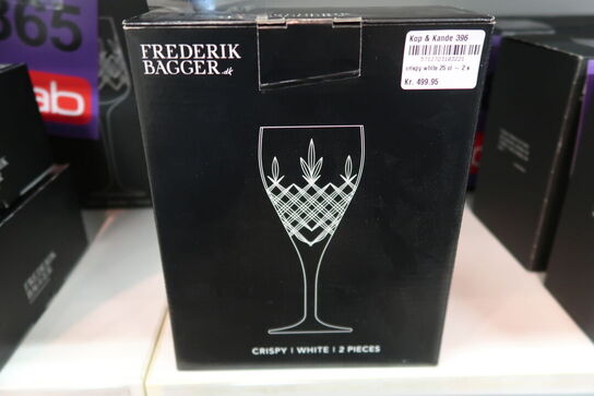 2 stk. Frederik Bagger Crispy hvidvinglas 25 cl