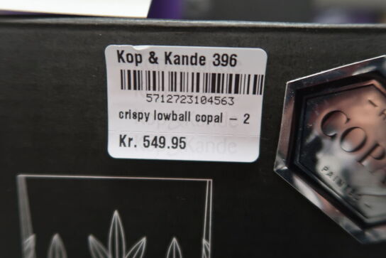 2 pk. Frederik Bagger Crispy lowball copal glas 2 stk. 38 cl