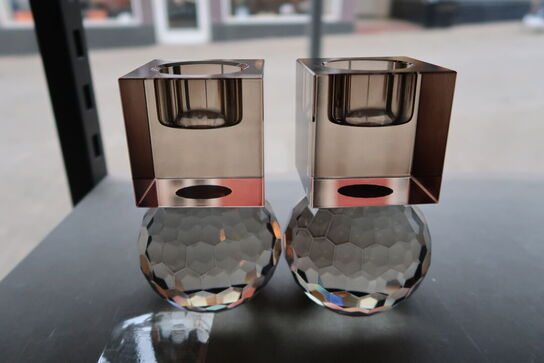 2 stk. Specktrum Shadow T-light stage - light smoke