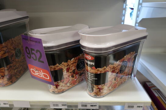2 stk. OXO POP opbevaringsboks 2,3 liter