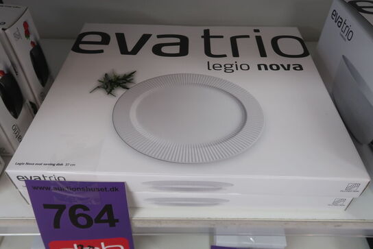 2 stk. Eva Trio Legio Nova serveringsfad ovalt hvid 37 cm