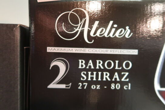 3 pk. Luigi Bormioli Atelier rødvinsglas Barolo/Shiraz 80 cl 2 stk.