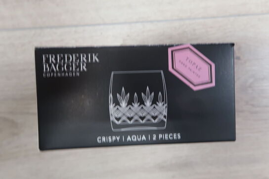 2 pk. Frederik Bagger Crispy Aqua topaz glas 2 stk. 23 cl