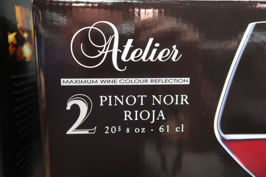 3 pk. Luigi Bormioli Atelier rødvinsglas Pinot Noir/Rioja 61 cl 2 stk.