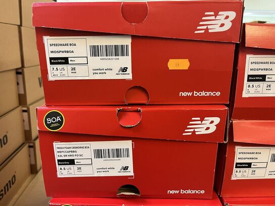 12 Par. New Balance Sikkerheds Sko. Blandet Str og Model