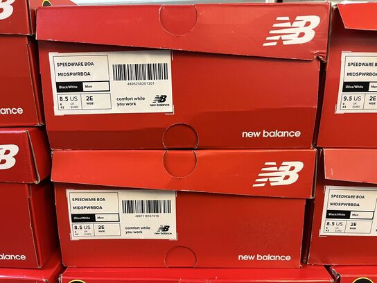 12 Par. New Balance Sikkerheds Sko. Blandet Str og Model