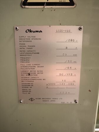 CNC drejebænk  OKUMA LC30-15C