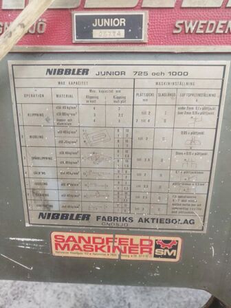 Nippelmaskine NIBBLER Junior 725