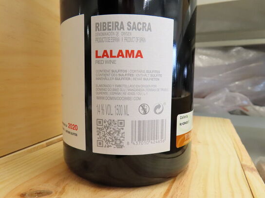 3 fl. rødvin, DOMINIO DO BIBEI LALAMA, Ribeira Sacra 2020 - MAGNUM (1,5L)
