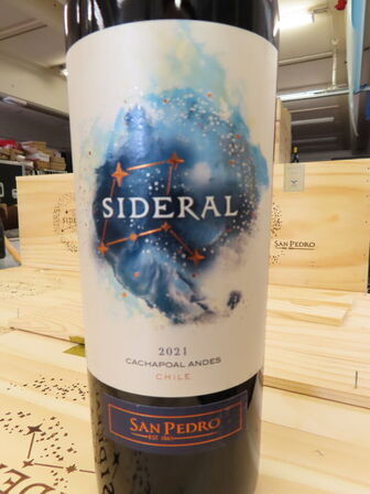 6 fl. rødvin, SAN PEDRO SIDERAL, Cachapoal Andes 2021