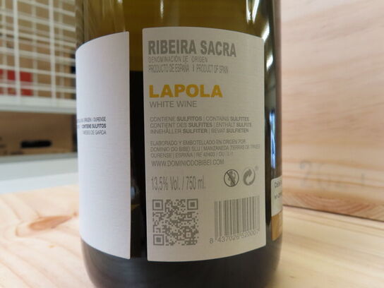 6 fl. hvidvin, DOMINIO DO BIBEI LAPOLA, Ribeira Sacra 2021