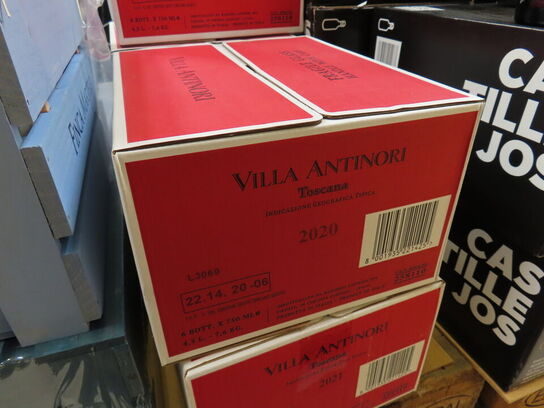 6 fl. rødvin, VILLA ANTINORI, Toscana 2020