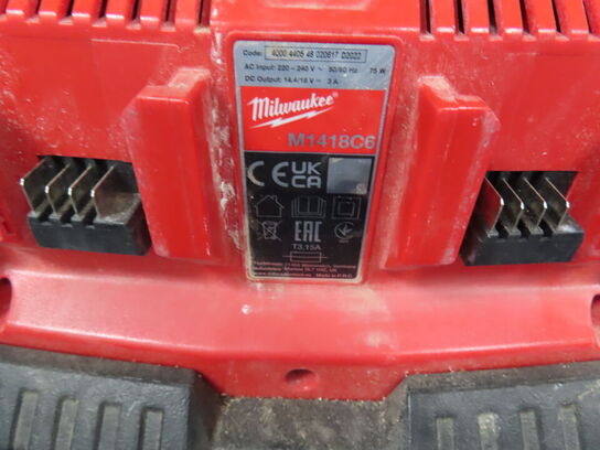 Opladerstation MILWAUKEE M1418C6