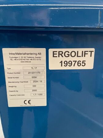 Vippecontainer på hjul ERGOLIFT TL 17