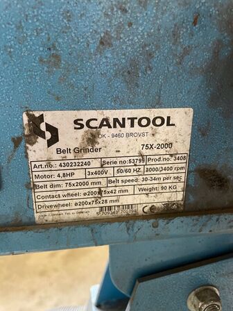 Båndsliber SCANTOOL 75X-2000
