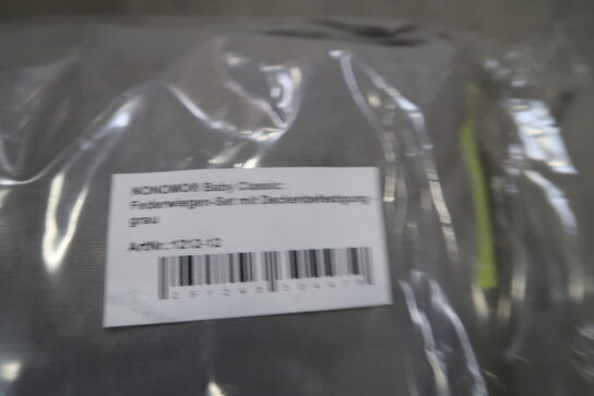 Hængevugge fra Nonomo - Økologisk, m. fibermadras - Grå