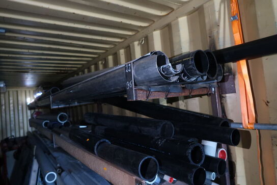 Grenreol med div. Tagrender, rør m.m.