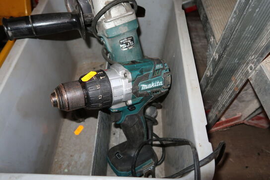 2 stk. håndværktøj MAKITA med batteri og lader