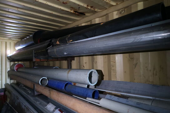 Grenreol med div. Tagrender, rør m.m.