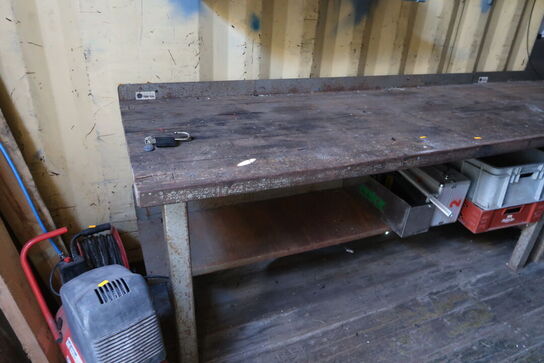 Arbejdsbord med indhold