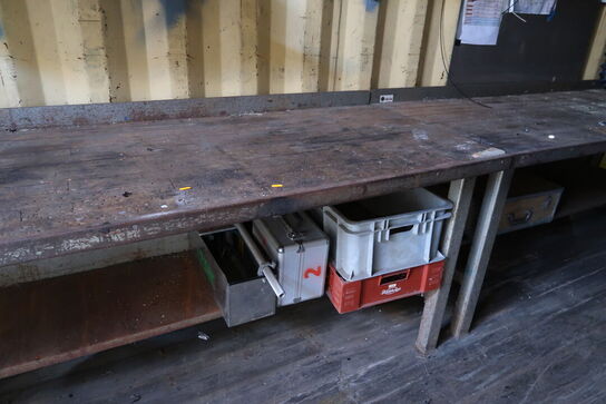 Arbejdsbord med indhold