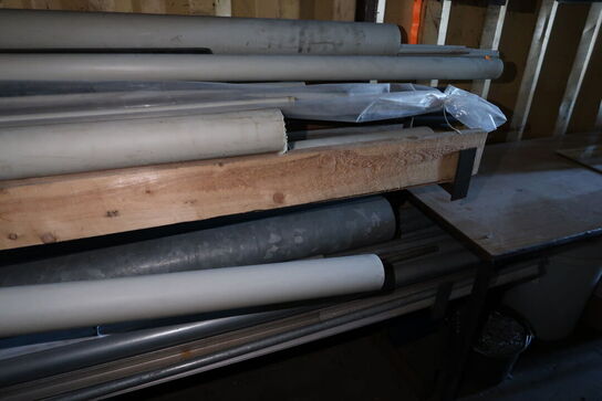 Grenreol med div. Tagrender, rør m.m.