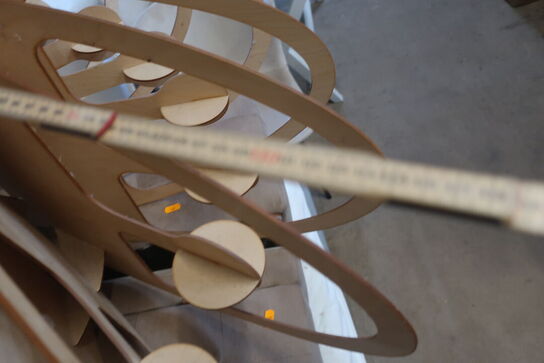 Lampe i træ  Ø ca. 120 cm