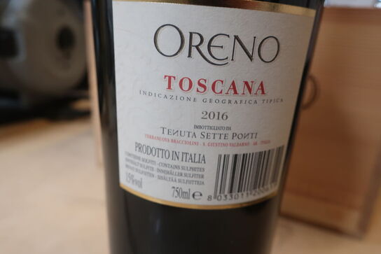 5 fl. Vin i kasse ORENO TOSCANA 2016