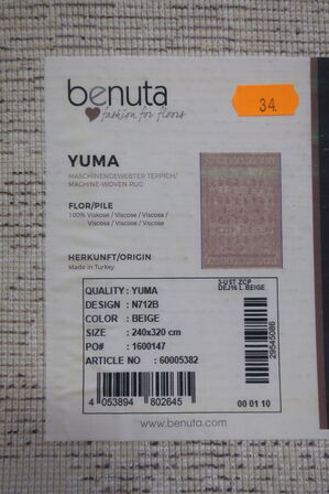 Tyrkisk Tæppe BENUTA  "YUMA"