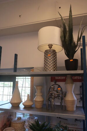 Blandet Lot Lampe, Vaser, Lysestager