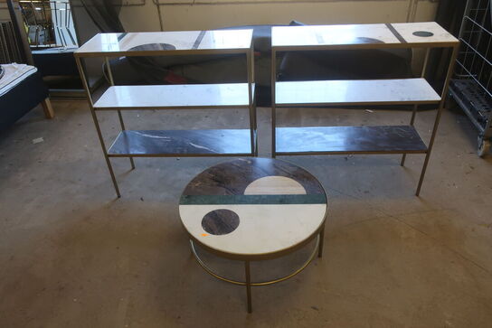 Lille Bord + Reol i Sten