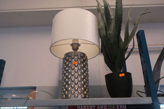 Blandet Lot Lampe, Vaser, Lysestager