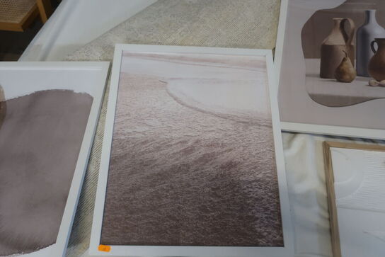 4 Stk. Billeder i Ramme