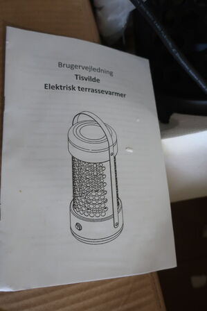 El-Terassevarmer TISVILDE (ubrugt)