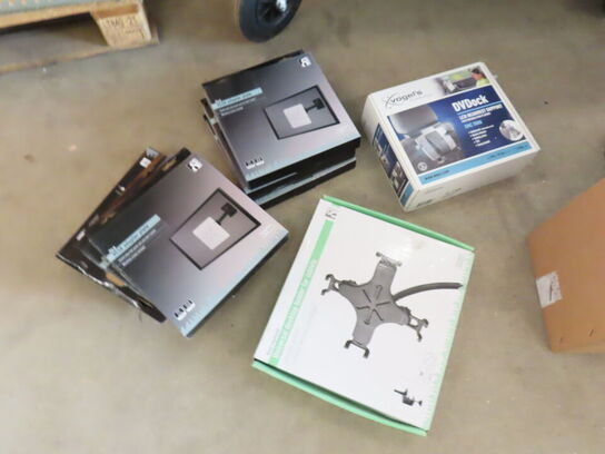 3 paller fra installationsafdeling - Højtalere, kabler, elektronik (se beskrivelse)