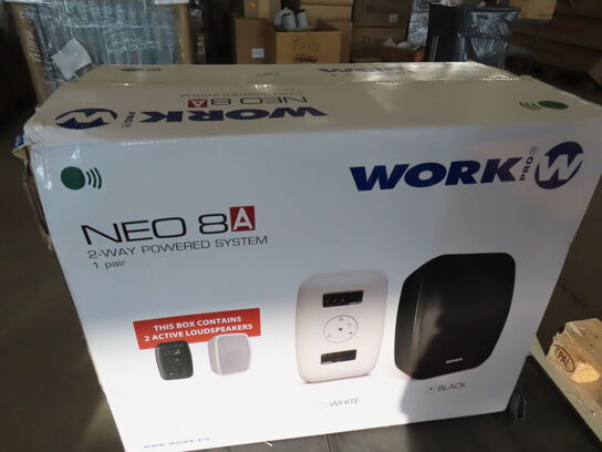 3 paller fra installationsafdeling - Højtalere, kabler, elektronik (se beskrivelse)