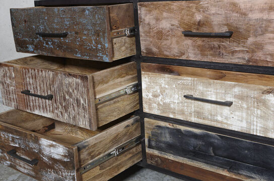 COLOR kommode med 6 skuffer