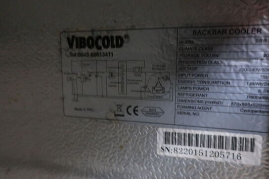 Køleskab VIBOCOLD  Model: Fremgår ikke/ Serie nr: 8220151205716