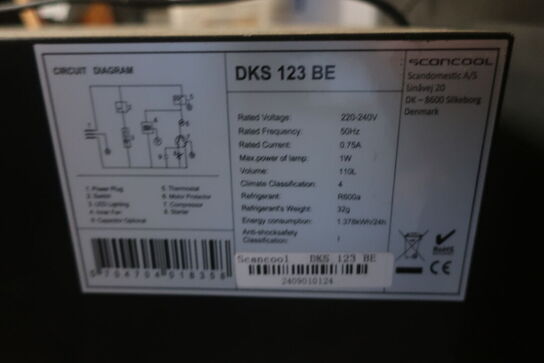Vinkøleskab SCAMDOMESTIC Model: DKS 123 BE