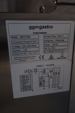 Koldjomfru GGMGATRO Model: ZBG157ND 