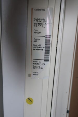 6 stk. vinduer/døre KPK