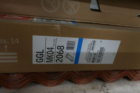 Veluxvindue med tilbehør samt tagplader