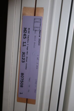 6 stk. vinduer/døre KPK